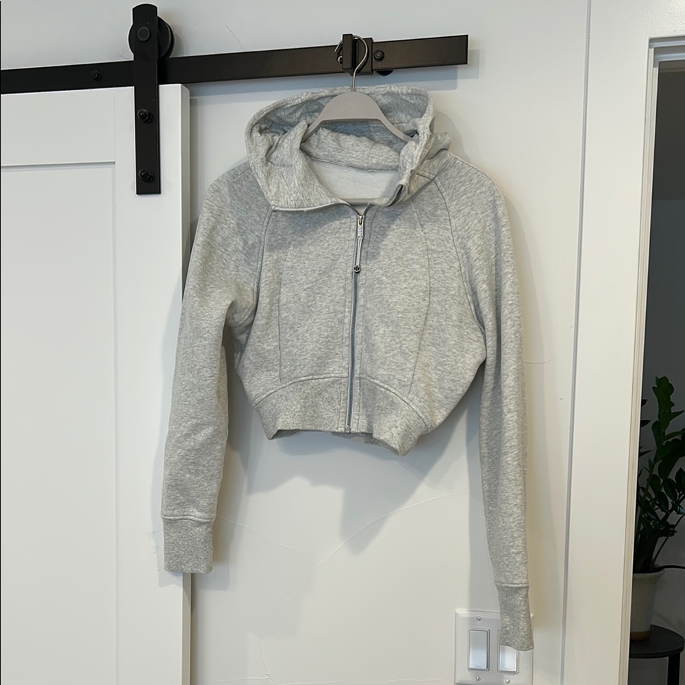 lululemon athletica scuba full-zip cropped hoodie